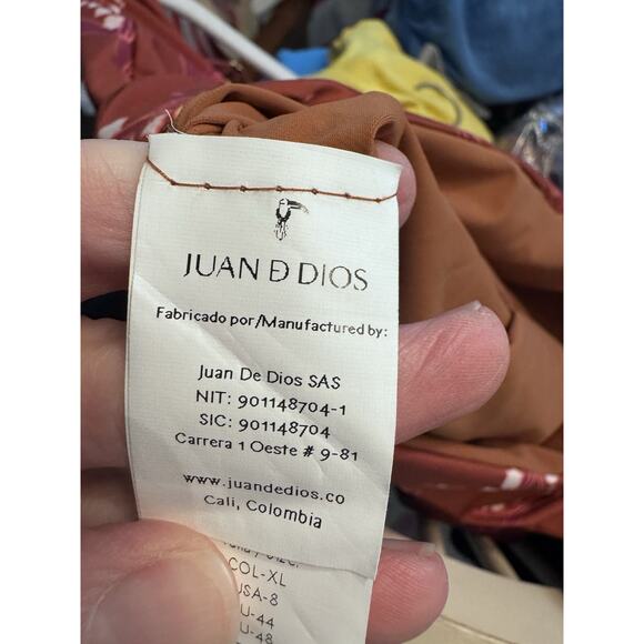 Juan D Dios Esteros One Piece Embroidered Designer Swimsuit Sz XL NWT $415 - Picture 16 of 16